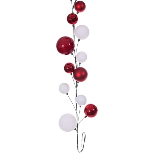 Vickerman 10ft. Unlit Ball Ornaments Branch Garland